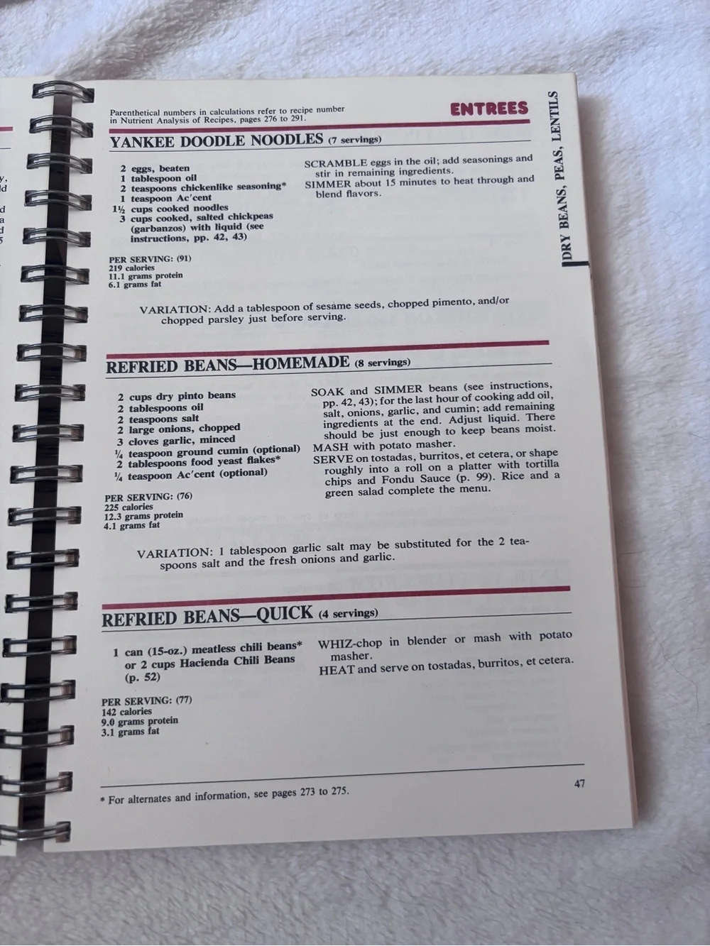 Vintage It's Your World Vegetarian Cookbook Enlarged Second Edition Retro